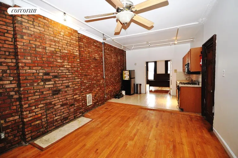 New York City Real Estate | View 411 Classon Avenue | Middle Floor Living Room | View 4