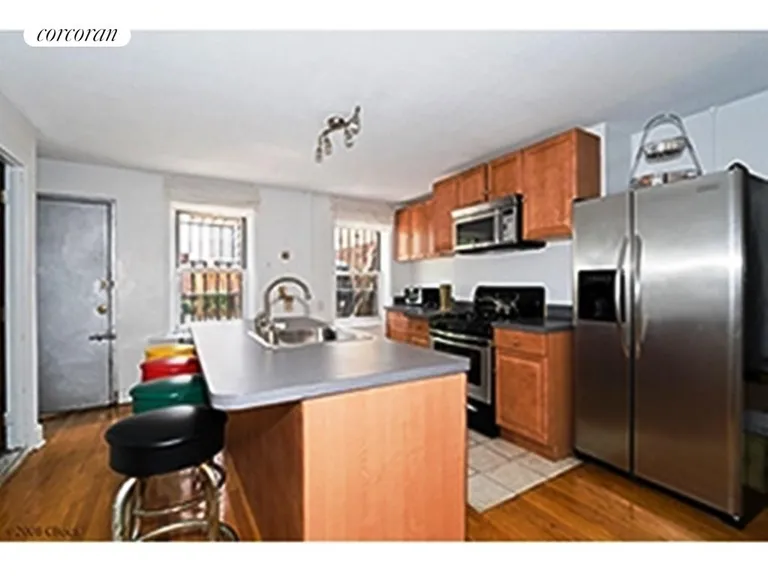 New York City Real Estate | View 411 Classon Avenue | Garden Apartment Kitchen | View 6