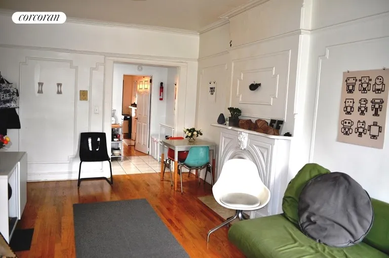 New York City Real Estate | View 411 Classon Avenue | Top Floor Living Room | View 8