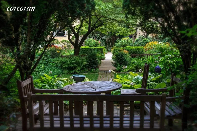 New York City Real Estate | View 250 West 24th Street, 2AW | Enchanting Common Garden | View 6