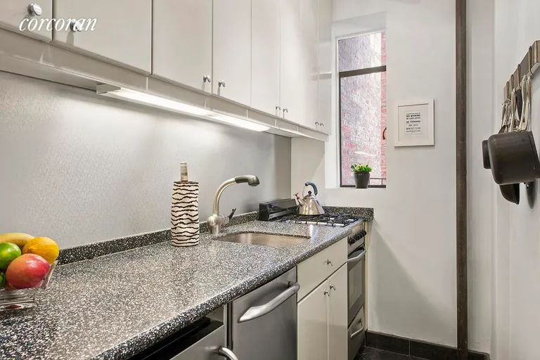 New York City Real Estate | View 250 West 24th Street, 2AW | Extra-Deep Windowed Kitchen | View 4