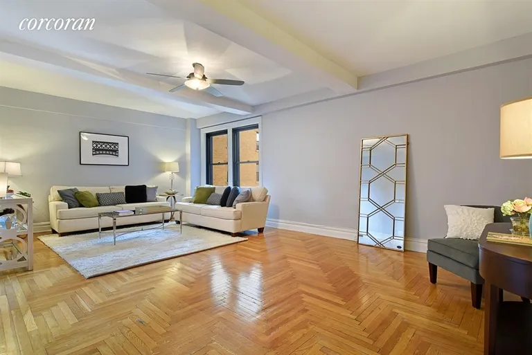New York City Real Estate | View 135 Eastern Parkway, 6E | Huge 370 sq ft living room... | View 3