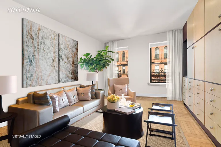 New York City Real Estate | View 512 East 83rd Street, 4A | Alternate Design Plan for Living and Sleeping Area | View 5