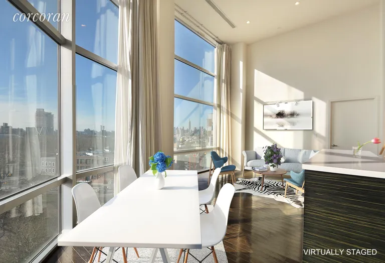 New York City Real Estate | View 524 Manhattan Avenue, 7 | Virtually staged living and dining room | View 2