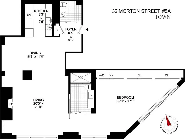 32 Morton Street, 5A | floorplan | View 7