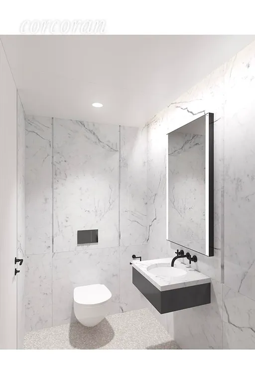 New York City Real Estate | View 16 West 40th Street, 26C | Powder Room | View 6