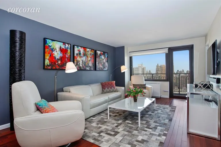 New York City Real Estate | View 201 West 70th Street, 30F | 2 Beds, 1 Bath | View 1
