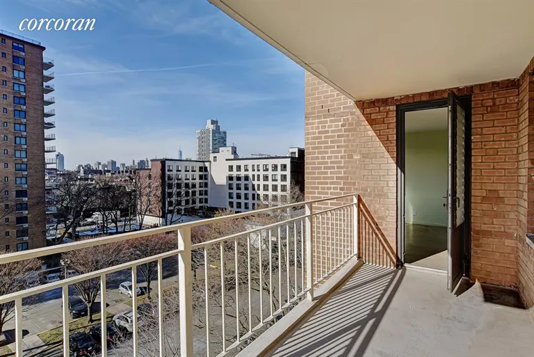 New York City Real Estate | View 195 Willoughby Avenue, 716 | Balcony | View 5