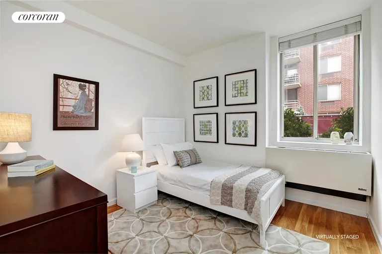 New York City Real Estate | View 556 State Street, 2DN | Second bedroom with views to the terrace  | View 7