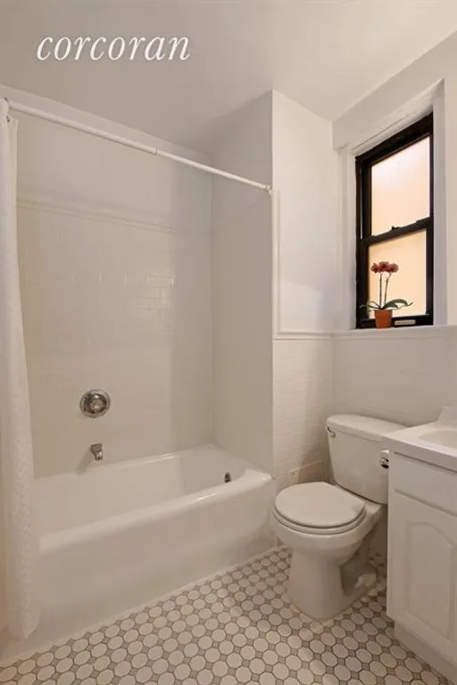 New York City Real Estate | View 760 West End Avenue, 2B | Bathroom with cast-iron tub. | View 6