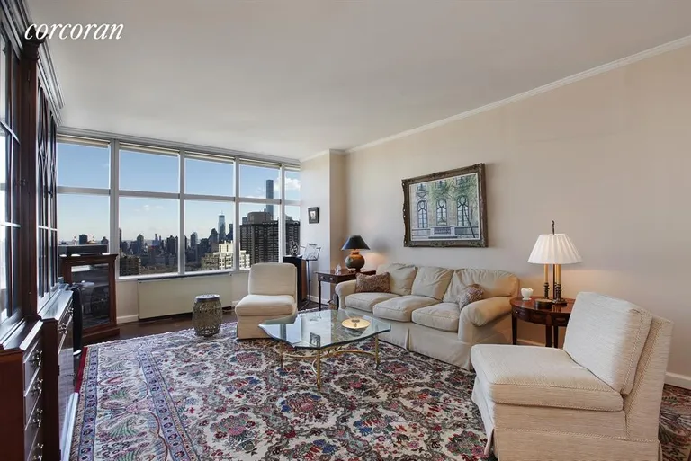 New York City Real Estate | View 160 West 66th Street, 42D | Living Room | View 12
