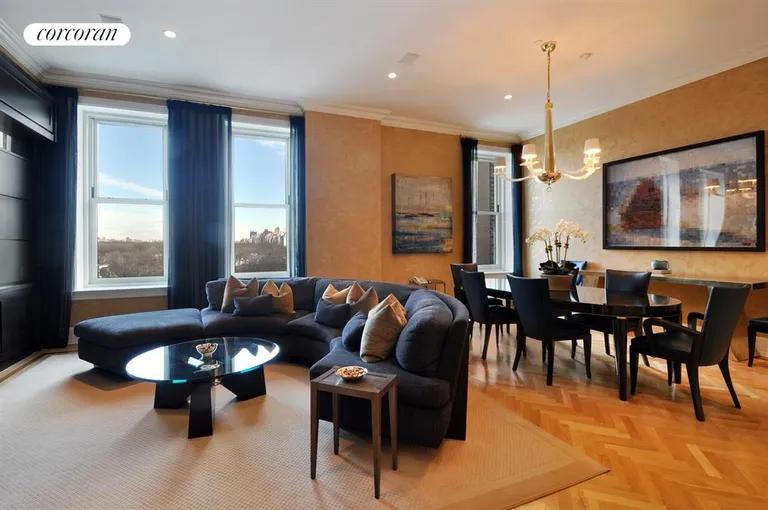 New York City Real Estate | View 1 Central Park South, 905 | Living Room / Dining Room | View 3