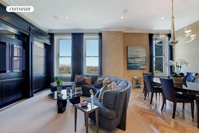 New York City Real Estate | View 1 Central Park South, 905 | Living Room | View 2