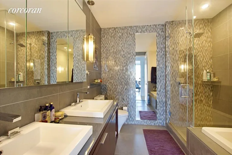 New York City Real Estate | View 22 North 6th Street, 14D | Master Bathroom | View 4