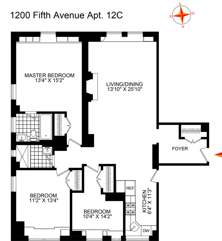 1200 Fifth, 12C | floorplan | View 7