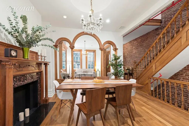 New York City Real Estate | View 904 Saint Johns Place | Dining Room with TONS of Detail! | View 4