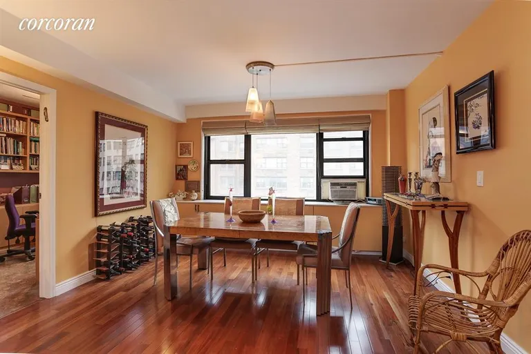 New York City Real Estate | View 425 East 79th Street, 12G | Dining Room, sunny, wide &  adjacent to home home  | View 2