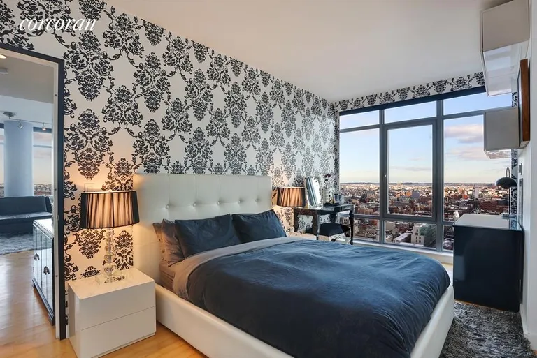 New York City Real Estate | View 1 NORTHSIDE PIERS, 24J | Master Bedroom | View 4