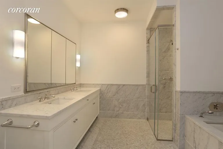 New York City Real Estate | View 10 Madison Square West, 5G | Master Bathroom | View 9