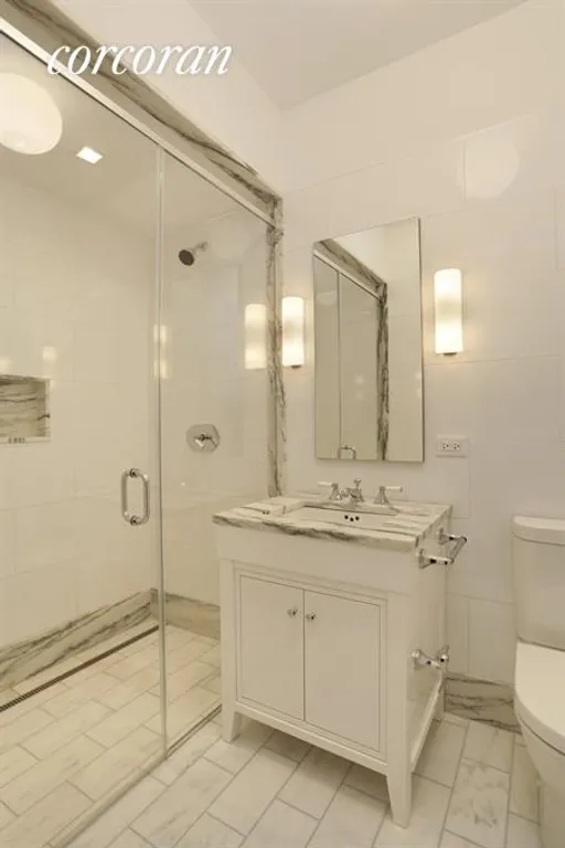 New York City Real Estate | View 10 Madison Square West, 5G | Guest Bathroom | View 12