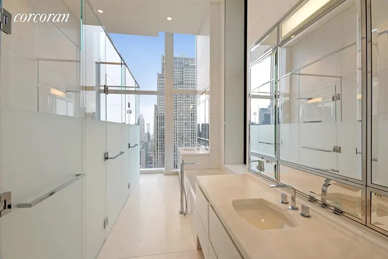 New York City Real Estate | View 20 West 53rd Street, 46 fl | Master Bathroom | View 7