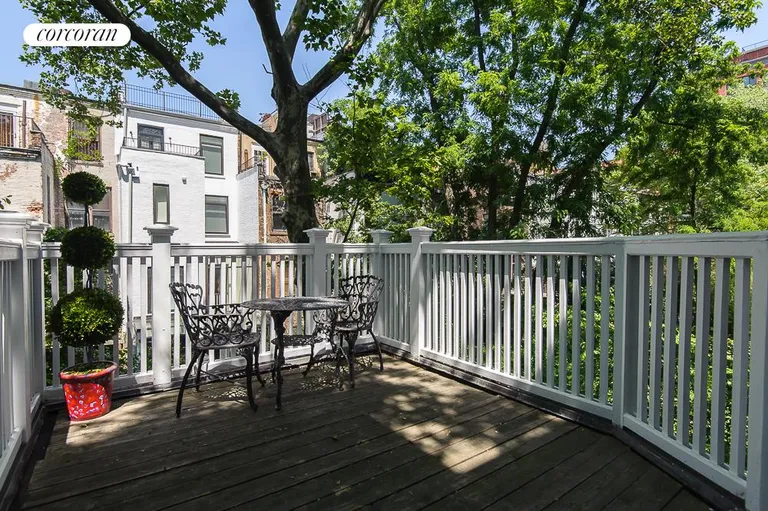 New York City Real Estate | View 137 West 87th Street | Private Terrace Overlooking Garden | View 12