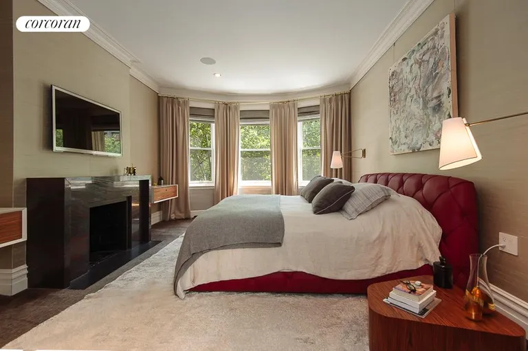 New York City Real Estate | View 137 West 87th Street | Master Bedroom with Wood Burning Fireplace | View 8