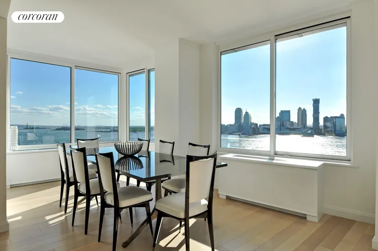 New York City Real Estate | View 212 Warren Street, 17C | Open views south to the Statue of Liberty | View 3