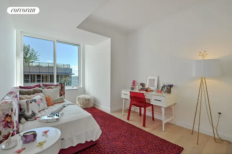 New York City Real Estate | View 212 Warren Street, 17C | Guest bedroom with river & park views  | View 10