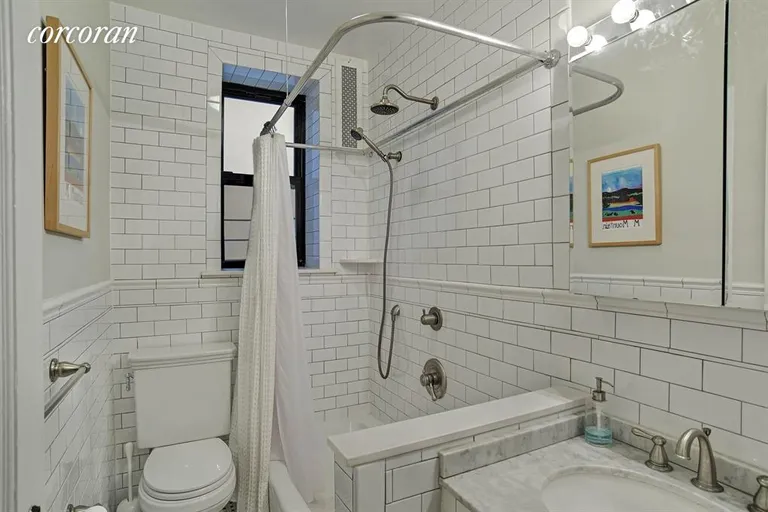 New York City Real Estate | View 149 Prospect Park SW, 7 | Stylish bath... | View 5