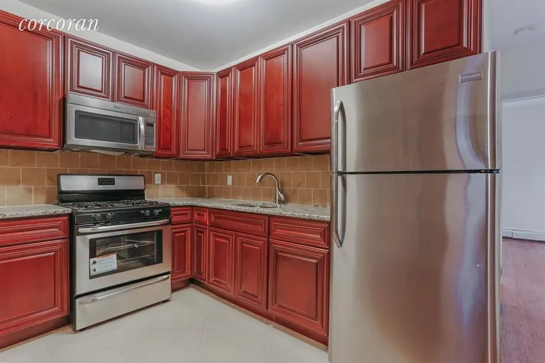 New York City Real Estate | View 1495 Lincoln Place | Top Floor Kitchen | View 4