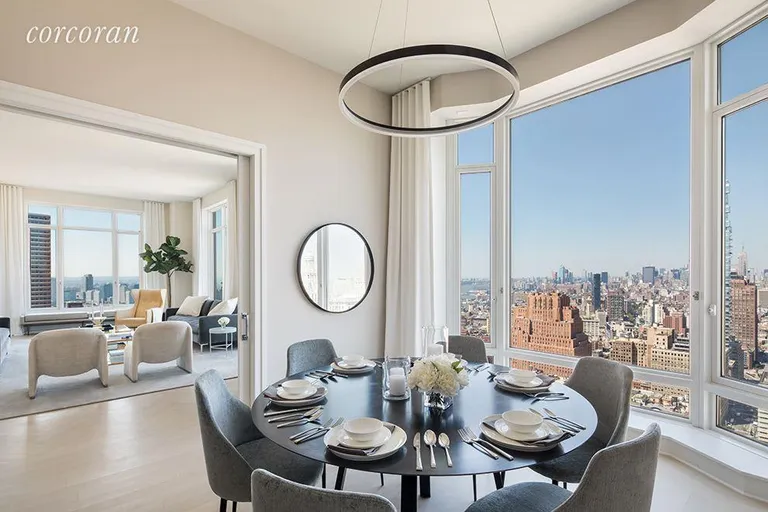 New York City Real Estate | View 30 Park Place, 46A | Dining Room | View 4