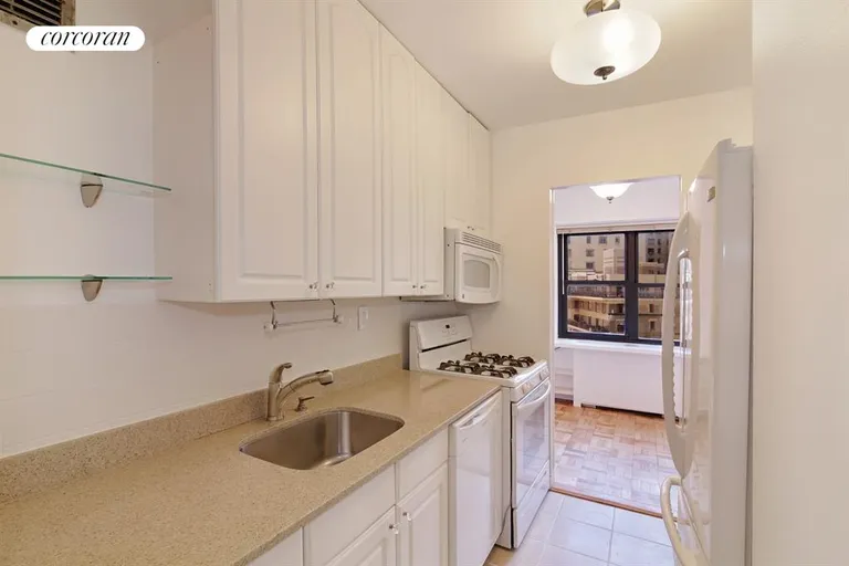 New York City Real Estate | View 20 West 64th Street, 9D | Kitchen with a Dinette/Office Area | View 2