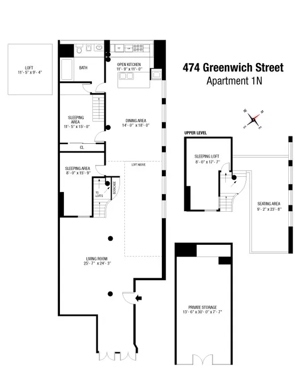 474 Greenwich Street, 1N | floorplan | View 10
