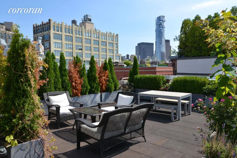 New York City Real Estate | View 474 Greenwich Street, 1N | Roof Terrace | View 8