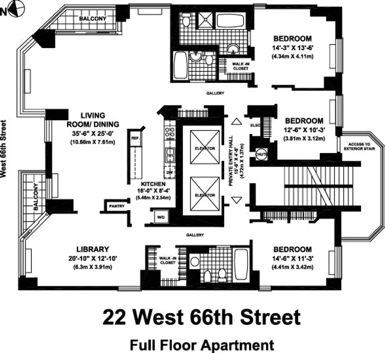 22 West 66th Street, 5 FL | floorplan | View 7