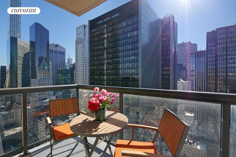 New York City Real Estate | View 58 West 58th Street, 31E | Balcony | View 5