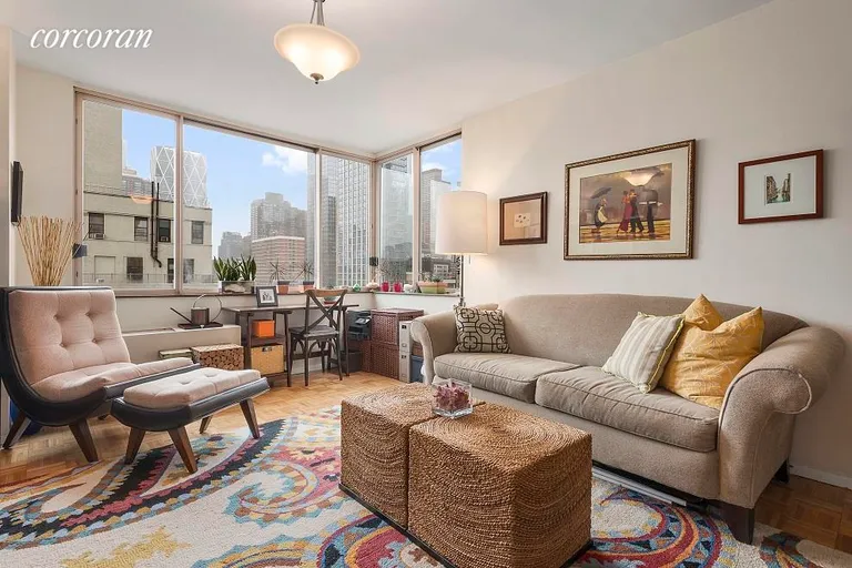 New York City Real Estate | View 350 West 50th Street, 17H | 1 Bed, 1 Bath | View 1