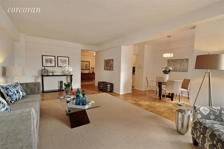 New York City Real Estate | View 1 Gracie Terrace, 10E | Living Room | View 2