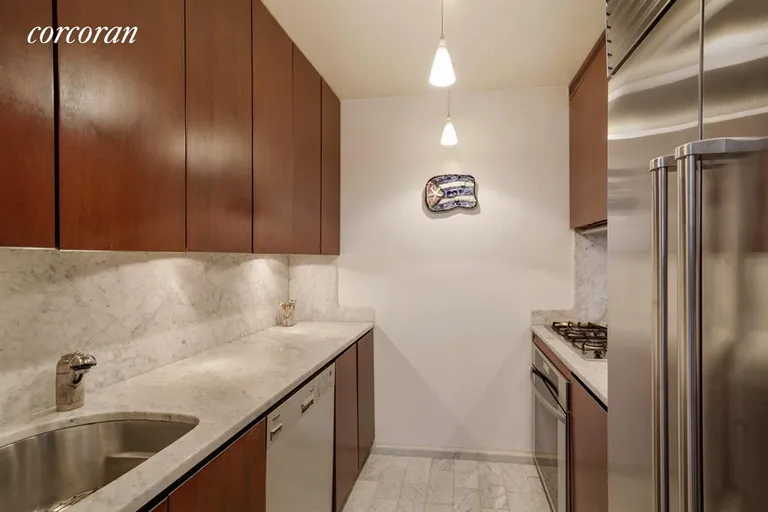 New York City Real Estate | View 100 United Nations Plaza, 42E | Renovated Kitchen with top of the line appliances | View 3