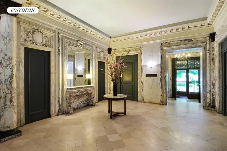 New York City Real Estate | View 11 West 81st Street, 8C | Spectacular Beaux Arts marble lobby | View 8