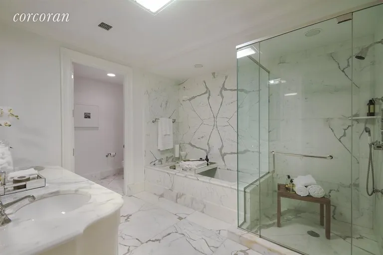 New York City Real Estate | View 15 Central Park West, 3C | Master Bathroom | View 5