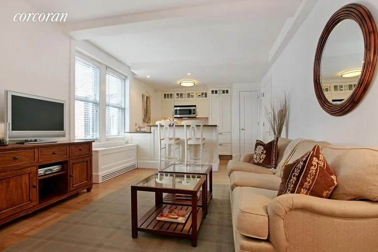 New York City Real Estate | View 27 West 72nd Street, 1414 | 9 foot ceilings, hardwood floors, and modern kit   | View 2