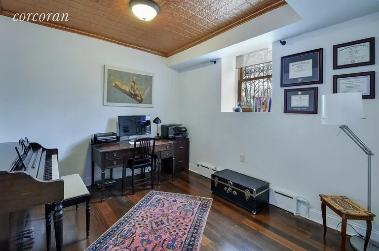 New York City Real Estate | View 186 Prospect Park West, A | Front bedroom, currently used as home office | View 5