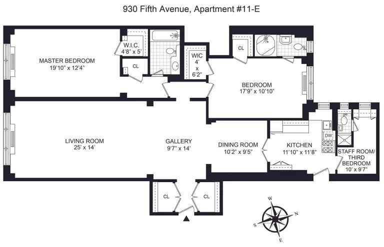 930 Fifth Avenue, 11E | floorplan | View 8