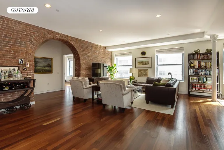 New York City Real Estate | View 52 Thomas Street, 4C | Loft-like Open Living Room | View 2