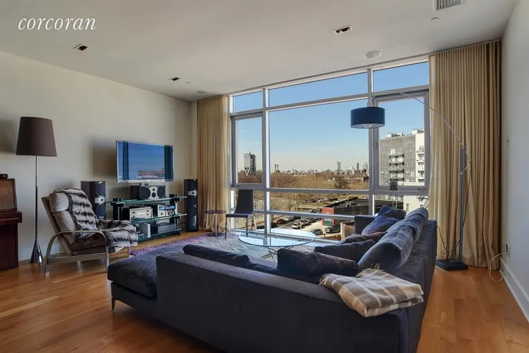 New York City Real Estate | View 122 Newton Street, PH | Living Room | View 2