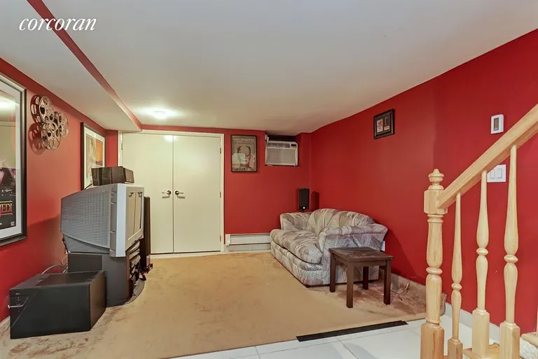 New York City Real Estate | View 1060 Putnam Avenue, 1R | Lower Level rec room | View 6