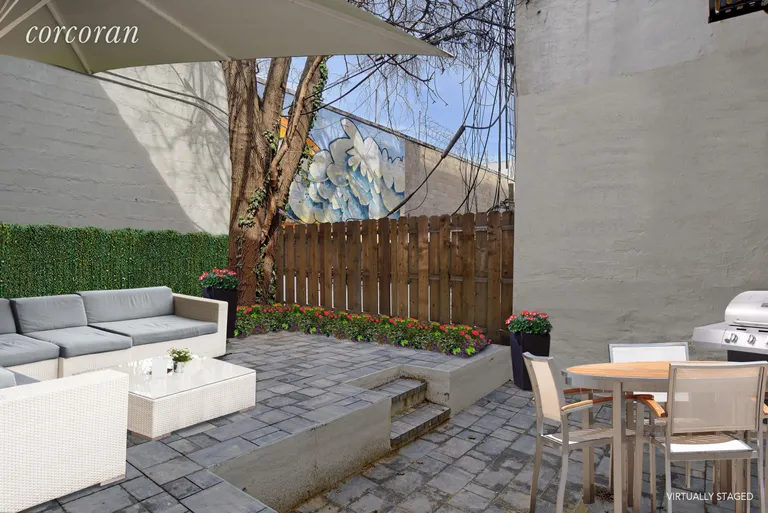 New York City Real Estate | View 488 3rd Avenue | Virtually Staged Backyard | View 8