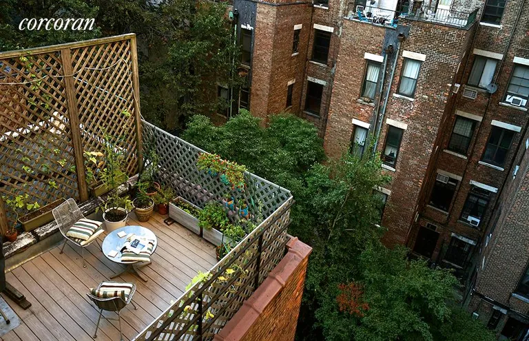 New York City Real Estate | View 309 West 100th Street, 5 | Birds-eye view of terrace | View 9